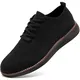 FZJIALI Schuhe Herren Anzugschuhe Sneaker Schwarz Sportschuhe Turnschuhe Laufschuhe Atmungsaktiv Business Schuhe Bootsschuhe Oxfords Klassische Freizeit Hochzeit Schuhe Schwarz 41