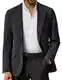 PJ PAUL JONES Sakkos für Herren Elegante Business Jacke Sakko Herren Regular Fit 2 Knöpfe M Schwarz