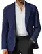 PJ PAUL JONES Sakkos für Herren Elegante Business Jacke Sakko Herren Regular Fit 2 Knöpfe M Blau