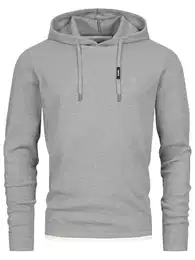 Herren INMarto Sweatshirt mit Kapuze Kapuzenpullover Hoodie für Männer Lt Grey M