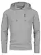 Indicode Herren INMarto Sweatshirt mit Kapuze   Kapuzenpullover Hoodie für Männer Lt Grey M