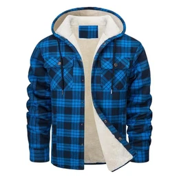 Deals of The Day, Herren-Jacken Warm Winter Men Sherpa Jacke Herren Moderne Long Thermo Winterjacke Herren Warm Sport Männer Gefütterte Skianzüge Für Herren Übergröße Wintermantel M