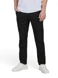 Chino Hose Herren lang Stretch Slim Fit James JJMITCH Stoffhose Einfarbig Schwarz Beige Blau 30 31 32 33 34 36 38, Länge:32L, Farbe:Black (12280929), Weite:32W