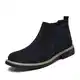 Herren Chelsea Boots Klassisches Kleid Pull On Stiefel Mode Casual Pu Leder Stiefeletten Business Work Wildleder Stiefel Für Männer,Dark Blue,41 EU
