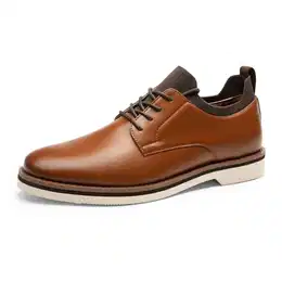 Herren Schnürhalbschuhe Bequeme Anzugschuhe Männer Business Büro,Size 41,Braun,BMUMOX2508
