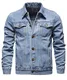 Btmpmcs Herren Classics Jeansjacke Vintage Denim Trucker Jacket Gewaschener Cowboy Übergangsjacke Baumwolle Denim Jacke für Frühling und Herbst Western Motorrad Biker Jeans Mantel Outerwear