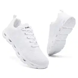 CYRUWOSH Herren Sneaker Turnschuhe Sportschuhe Laufschuhe Straßenlaufschuhe Tennis Schuhe Fitness Walkingschuhe Jogging Leichtgewichts Atmungsaktiv Freizeit Schuhe Weiß 41