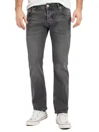 Herren Jeans Regular Fit Stretch Jeans Männerhose Herrenjeans Denim Hosen Herrenhose Straight Cut Stonewashed LL-4010 Grau W32 L32