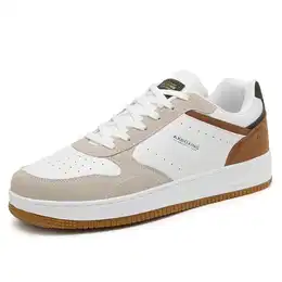 Sneaker Herren Schuhe Mode Herrenschuhe Freizeitschuhe Walkingschuhe Atmungsaktiv Trainers Leichte Turnschuhe Größe 41-46 EU(Braun,41 EU)