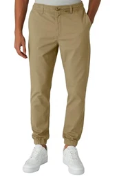 Chino Hose Herren - Freizeithose Hosen Chinohose Baumwolle Arbeitshosen Männer mit Kordelzug Jogginghose Regul Chinos Lang (Beige, M)