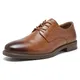 SHULOOK Anzugschuhe Oxford Schuhe Herren Classic Business Derby Schuhe Herren Comfort Schnürhalbschuhe (Hellbraun EU 41)