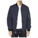 Herren Leichte-Dünne Bomberjacke-Klassische Stehkragen-Outdoor Jacke-Mantel - Frühling Herbst Sportjacke Reißverschluss Lässige Fliegerjacke Freizeit Winddichte Blouson Übergangsjacke Blau M
