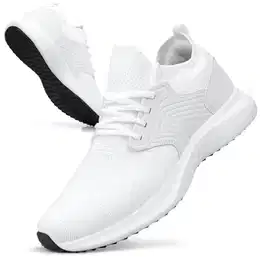 Sportschuhe Turnschuhe Sneaker Laufschuhe Schuhe Freizeit Walkingschuhe Straßenlaufschuhe Tennis Fitness Jogging Leichtgewichts Atmungsaktiv Casual Schuhe Schlüpfen Weiß 41 EU