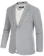 PJ PAUL JONES Sakko Herren Regular Fit Sportlich Freizeit Blazer 2 Knöpfe Anzugjacke für Business (Hellgrau, M)