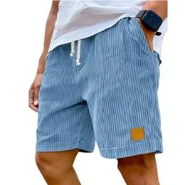 Cord Shorts Türkis M