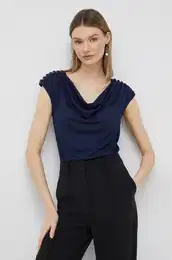 Bluza Lauren Ralph Lauren enska, mornarsko modra barva