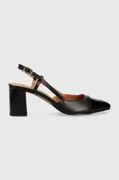 Usnjeni salonarji DHAPOP VERNIS/CUIR rna barva, 3300259
