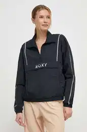 Vjetrovka Bold Moves x Mizuno boja: crna, za prijelazno razdoblje, oversize