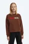 Rjava Kratka Oversized pulover za dame image