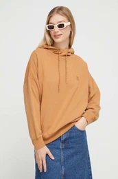 Pulover enska, rjava barva, s kapuco
