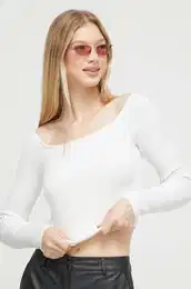 Pulover Hollister Co. enski, bela barva