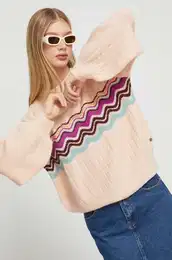 Pulover enski, roza barva
