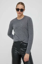 Volnen pulover enski, siva barva