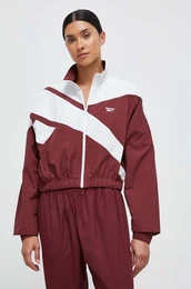 Pulover enska, bordo barva, s kapuco