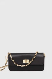 Usnjena torbica črna barva