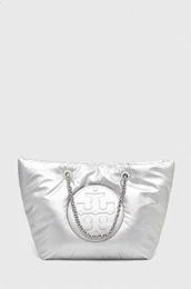 Torbica Ella Metallic Puffy Chain srebrna barva 152451.040