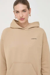 Pulover enska, be barva, s kapuco