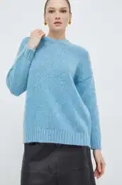 Pulover s primesjo volne enski