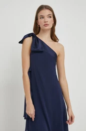 Haljina Lauren Ralph Lauren boja: tamno plava, mini, ravna, 253937401