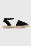 Črna Stil Espadrile sandali za dame image