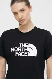 Pamuna majica za ene, boja: crna