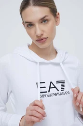 Pulover enska, bela barva, s kapuco