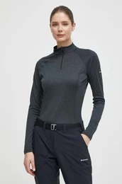Funkcionalna majica dugih rukava Dart Zip boja: crna, FDRZI17