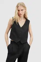 Telovnik NELLIE WAISTCOAT rna barva, WT512Z