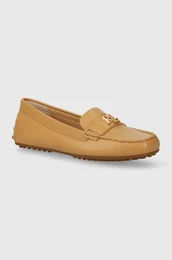 Usnjeni mokasini Lauren Ralph Lauren Bransbury enski, be barva, 802852847001