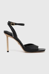 Usnjeni sandali Lettie rna barva, 13743852.Lettie