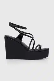 Usnjeni sandali WEDGE rna barva, HW0HW01952