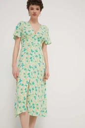 Obleka Your Girl zelena barva, ABJWD00671