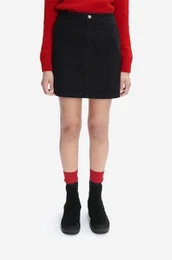 Bombano krilo iz jeansa A.P.C. Jupe Brigitte rna barva