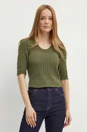 Pulover enski, zelena barva