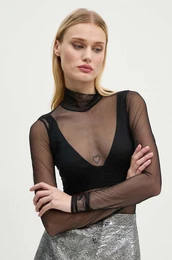 Majica ELA HIGH-NECK TOP enska, rna barva, GSQ-21-330