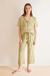 Piama MIX AND MATCH CALA enska, zelena barva, 4858803