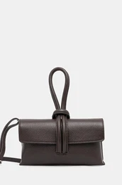 Usnjena veerna torbica rjava barva