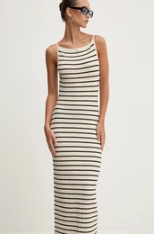 Haljina boja: be, maxi, uska, KI159-4740
