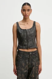 Usnjena bluza rna barva, 10909487