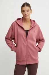 Pulover All SZN enski, roza barva, s kapuco, IY6806